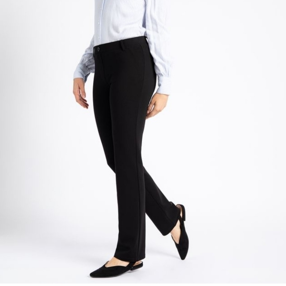 Betabrand Small Petite Black Straight Leg Dress Pant Yoga Pants